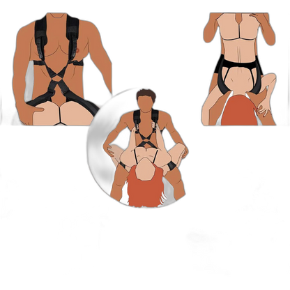 Dual Delight Erotic Sex Sling Harness
