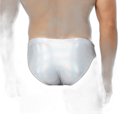 Liquid Chrome Metallic Briefs