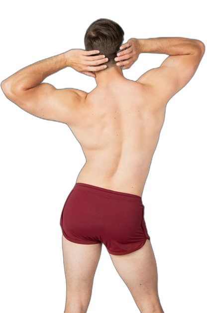 RETRO Jock Shorts - Maroon