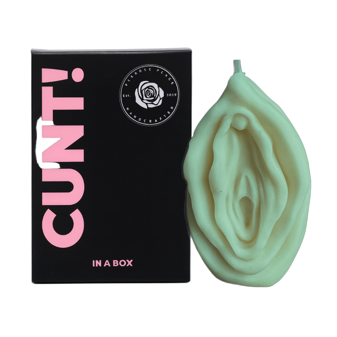 Cunt in a Box Apple Green Candle
