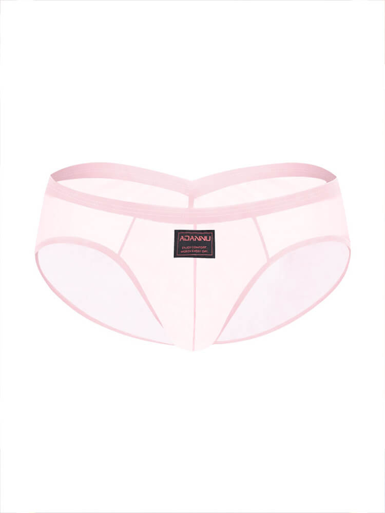 Men's Sexy Deep V Butt-Lifting Sheer Mesh Briefs