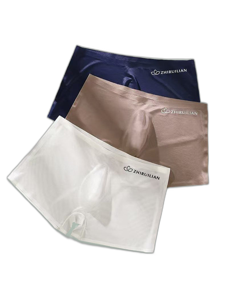 2-pack Men's Translucent Seamless 3D Pocket Trunks