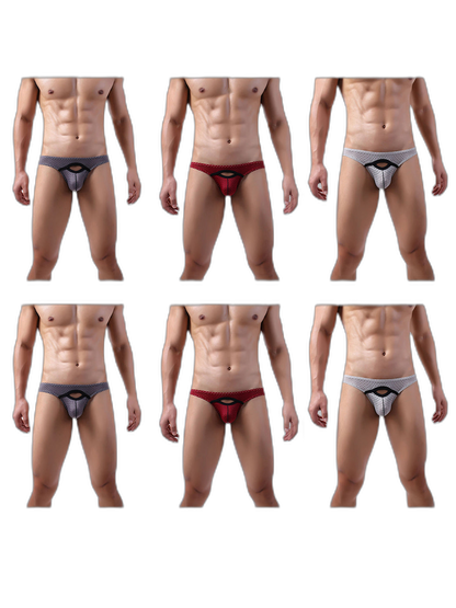 6 Pack Men’s Sexy Hollow Out Bikinis