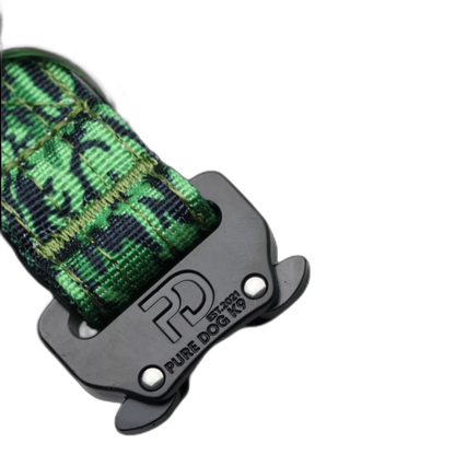Pure Dog K9 Tactical Collar Green Camo