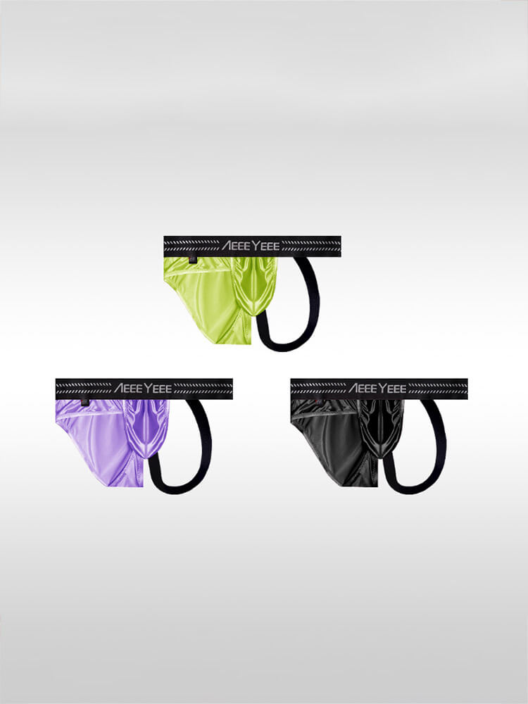 Men's Irregular Triangle Stitching Thong Briefs