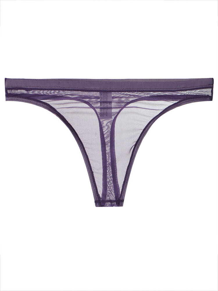 Men's Sexy Ultra-Thin Mesh Transparent Thong