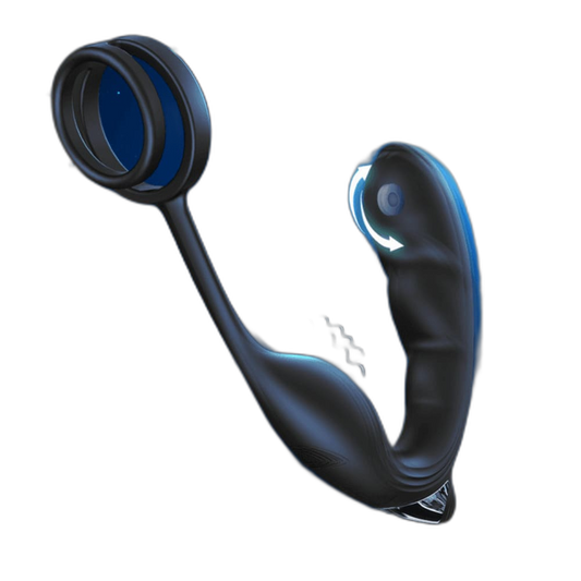 Noel - Remote Control Prostate Massager - Dual Cock Ring Anal Vibrator