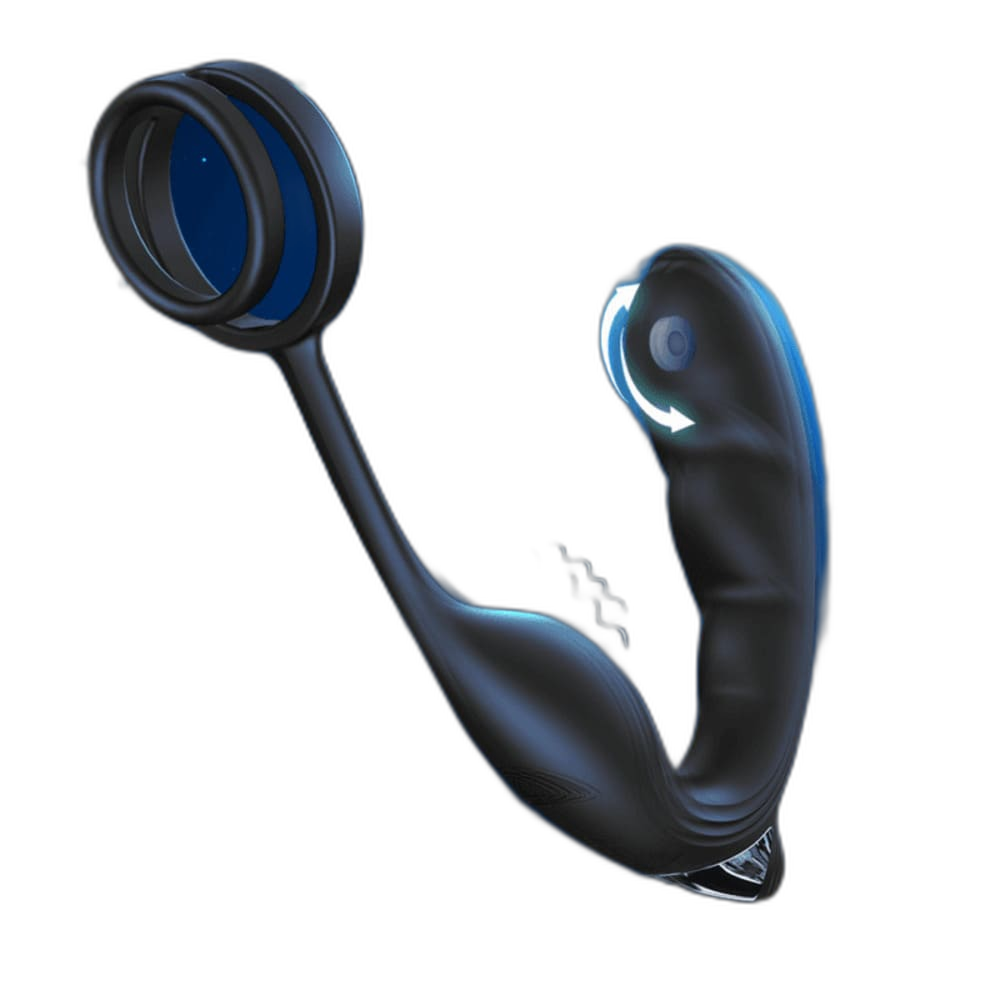 Noel - Remote Control Prostate Massager - Dual Cock Ring Anal Vibrator