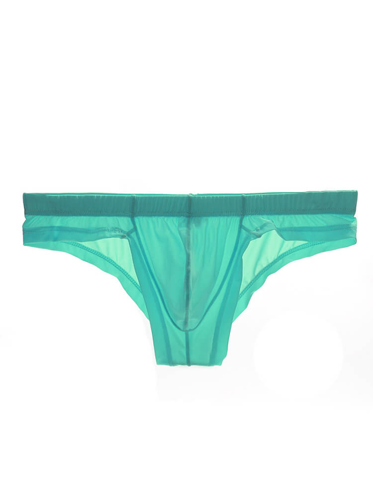 Men's Sexy Transparent U-Convex Pouch Thin Briefs
