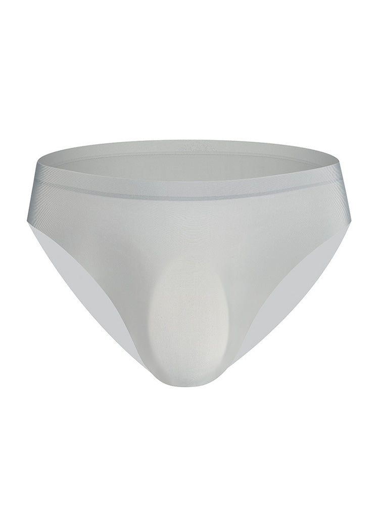 Men's Seamless Ultra Thin Ice Silk Nylon Briefs