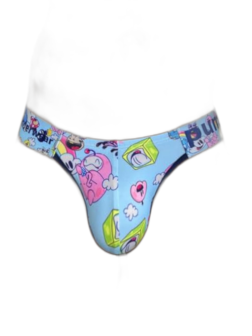 2 Pack Men's Cartoon High-Cut Breathable Bikini