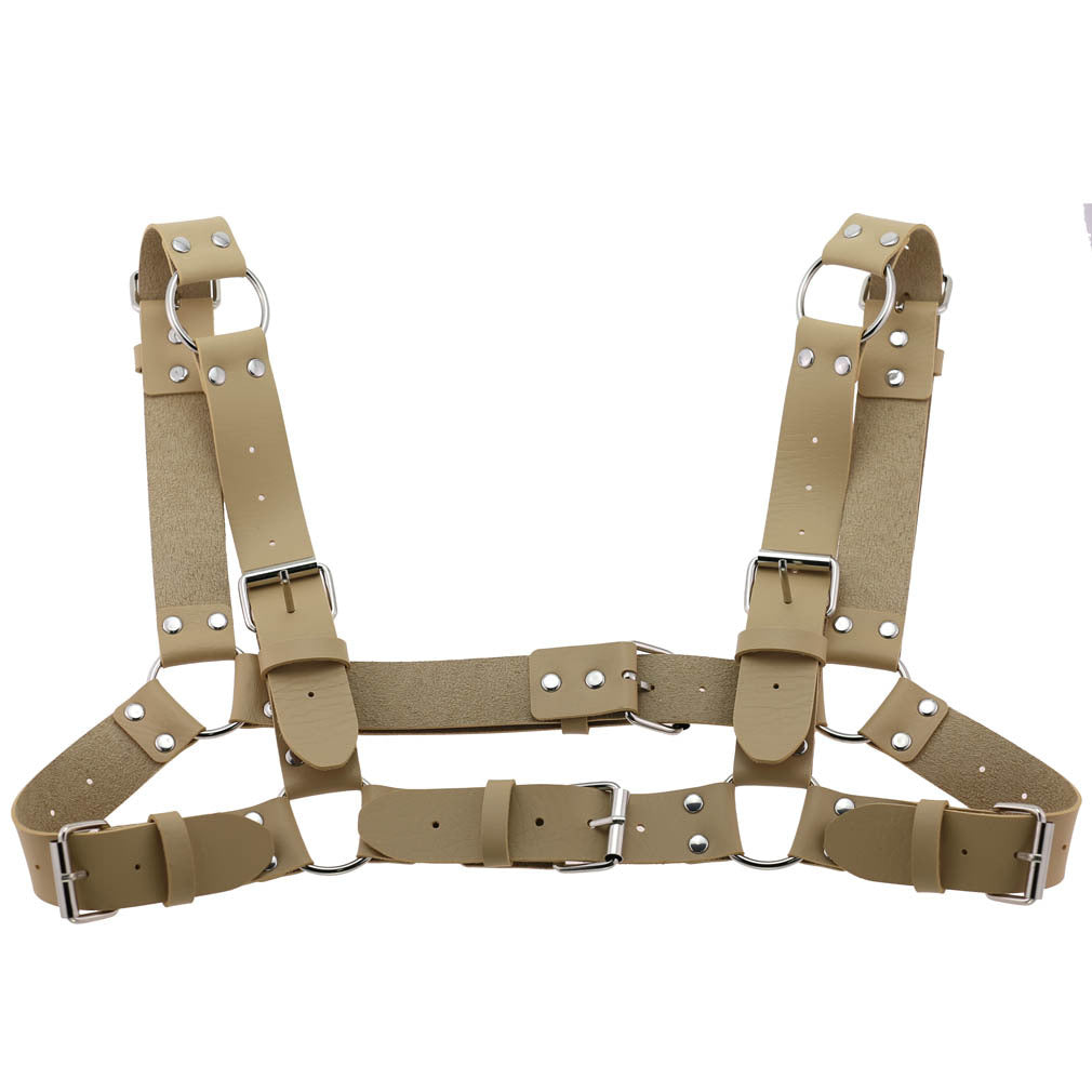 Unisex Adjustable Punk Leather Harness