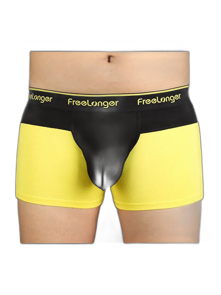 FreeLonger Men's Big Pouch Microfiber Breathable Trunks