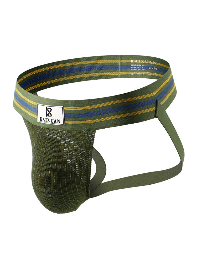 U Convex Pocket Rainbow Sexy Jockstrap