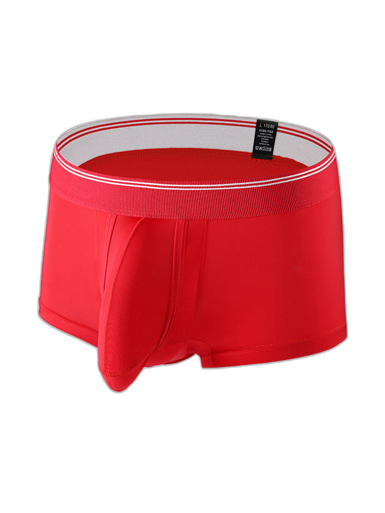 3 Pack Men's Mid-Rise Separation Breathable Elastic Trunks