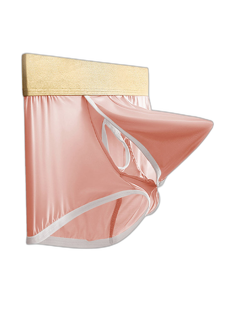 4 Pack Men's Ice Silk Breathable Separate Ultra-Thin Trunks