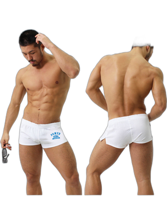 2-pack Men's DM Printed Lettering Low Waist Sexy Cotton Boxer Shorts