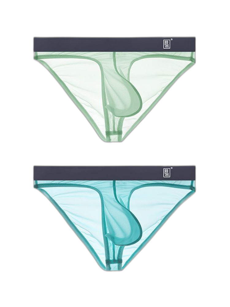 Men's Sexy Transparent Suspender Briefs