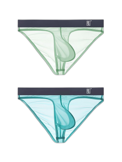 Men's Sexy Transparent Suspender Briefs