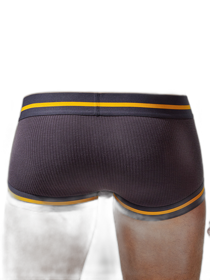 2 Pack Men's Spliced Color Trunks with Functional Fly