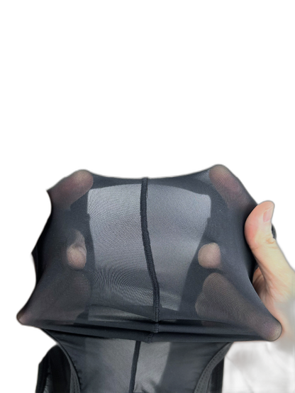2 Pack Men's Sexy See-Through Triangle Y-Shaped Sleep Briefs