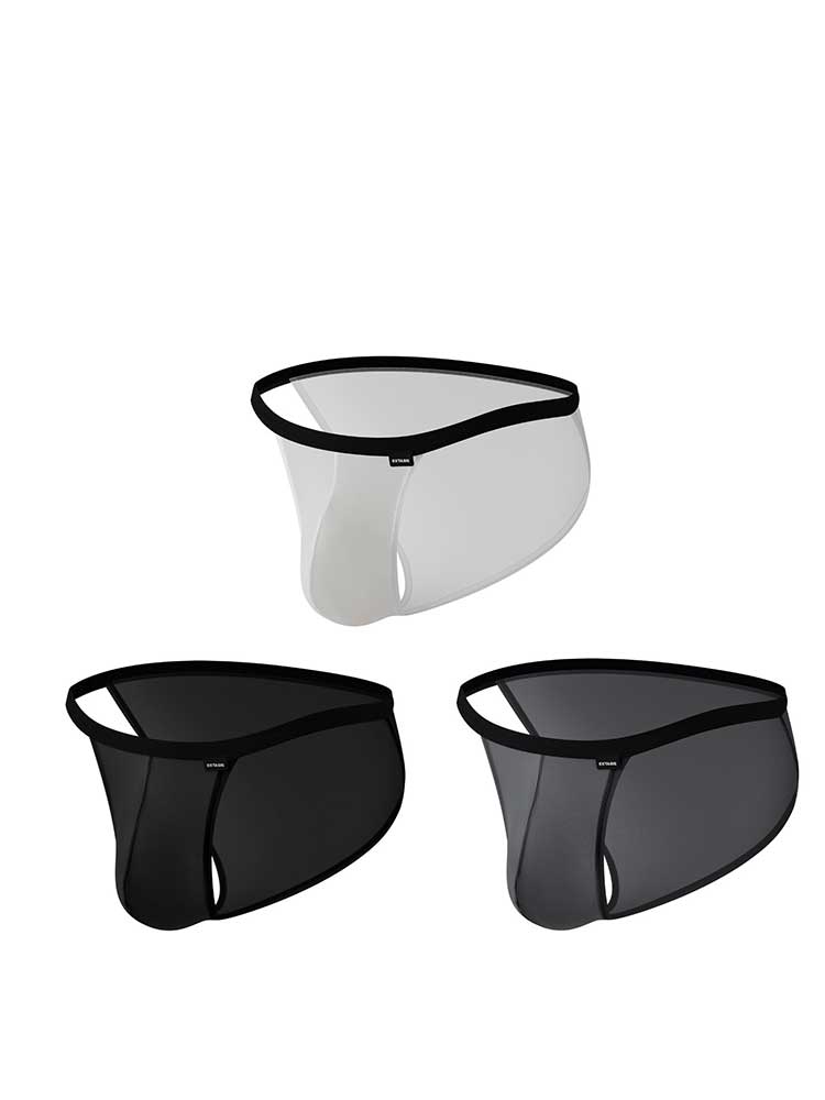 Men's Sexy Solid Color High Cut Pouch Briefs