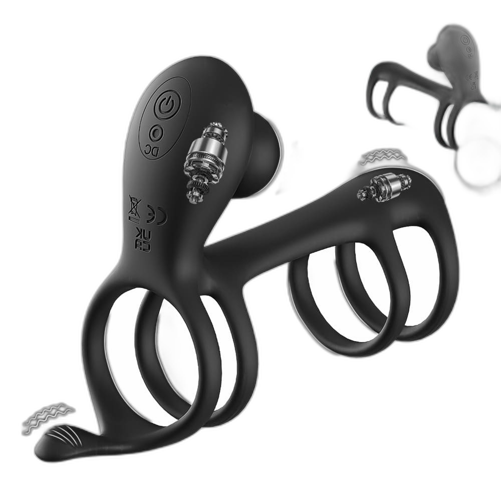 Morgana - Four-Ring Vibrating Cock Ring