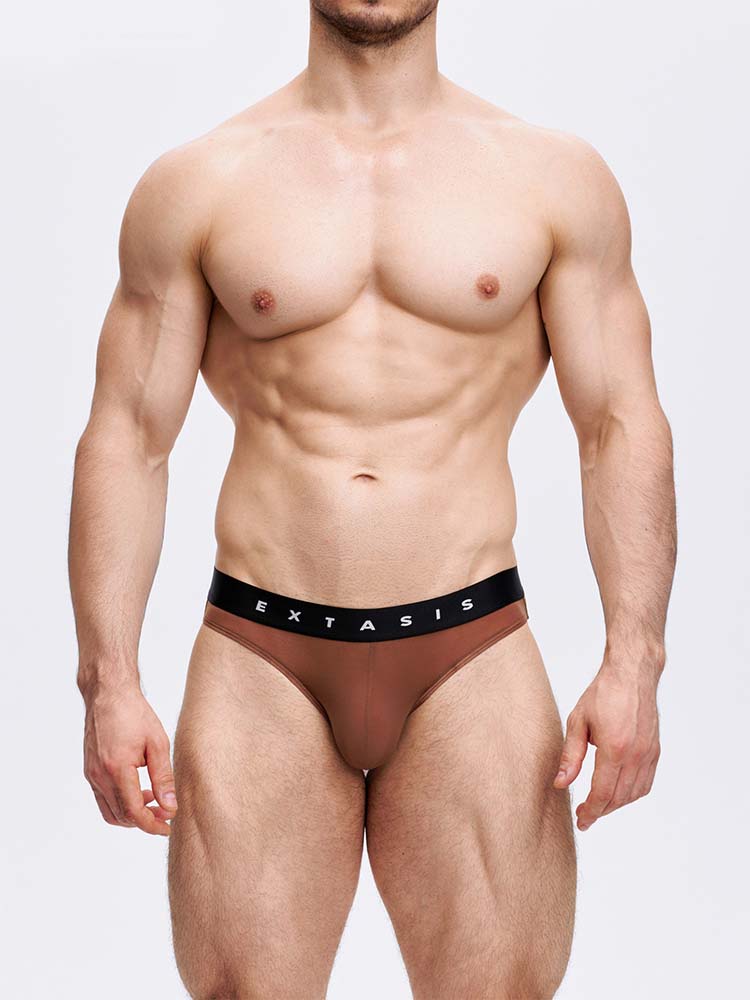 Men's Sexy Wide Belt High Elastic Tight Briefs