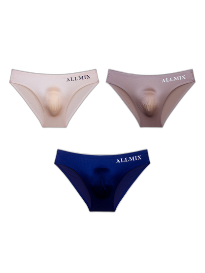 3 Pack ALLMIX Men's Sport Seamless Pouch Briefs