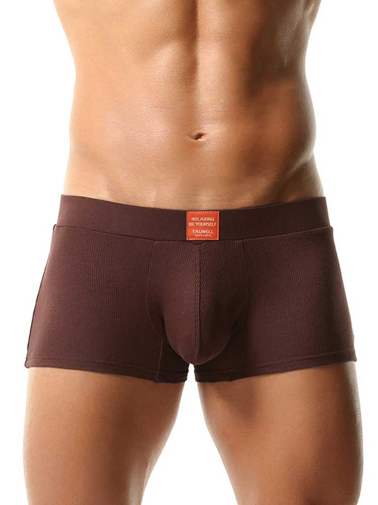 Men's Solid-Color Breathable Lounge Boxers Briefs