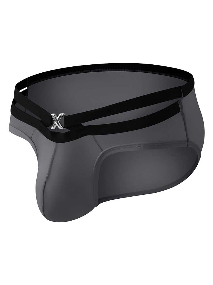 Men's Sexy Solid-Color Cutout Pouch Briefs