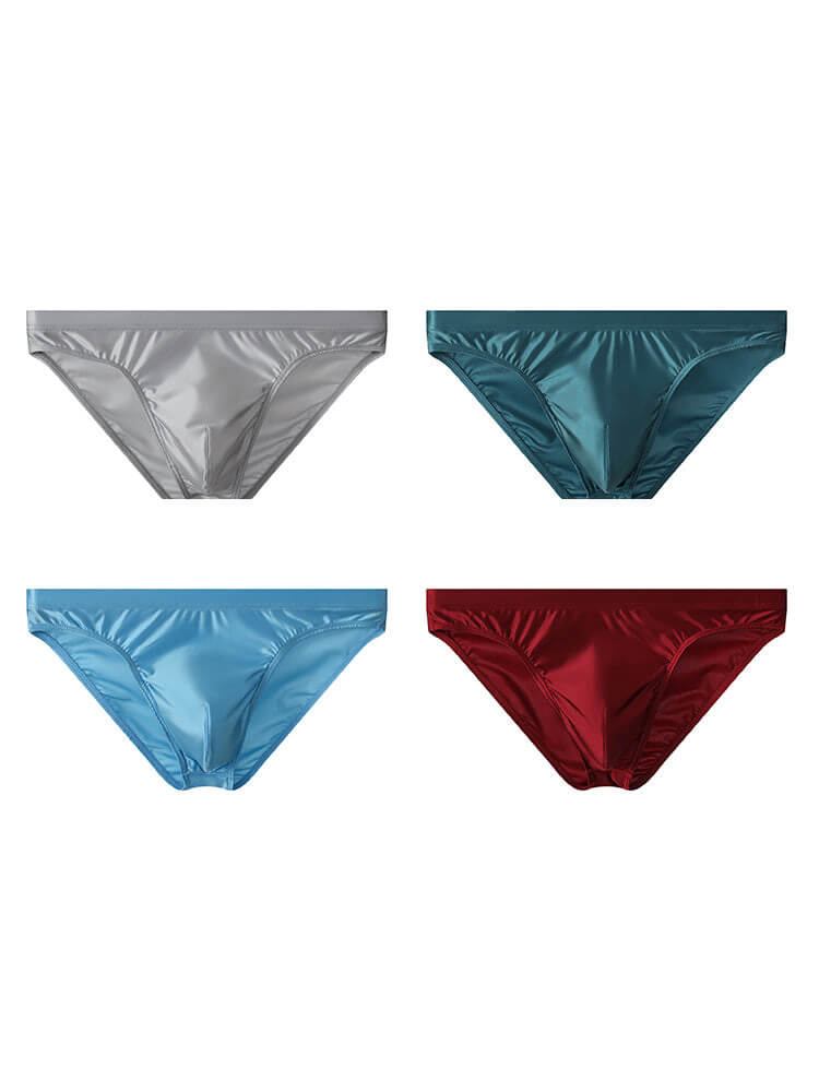 Men's Low-Rise Quick-Dry Ice Silk Athletic Briefs
