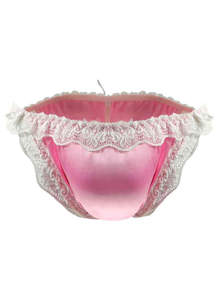 Men's Lace Bow Low-Rise Briefs