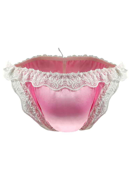Men's Lace Bow Low-Rise Briefs