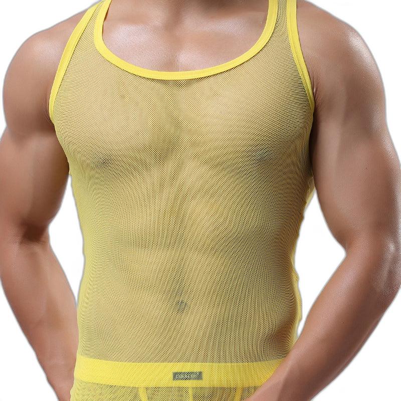 Mesh Transparent Tank Top Vest