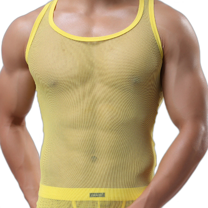 Mesh Transparent Tank Top Vest