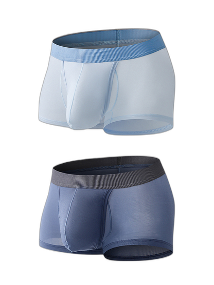 2 Pack Men's Ultra-Thin Trunks with Open Fly
