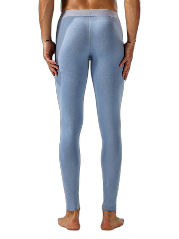 Seobean Men's Thin Autumn and Winter Essential Thermal Underwear Long Pants