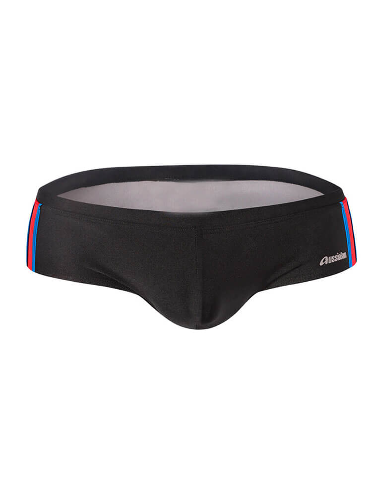 Men's Sexy Color-Block Low-Rise Swim Briefs