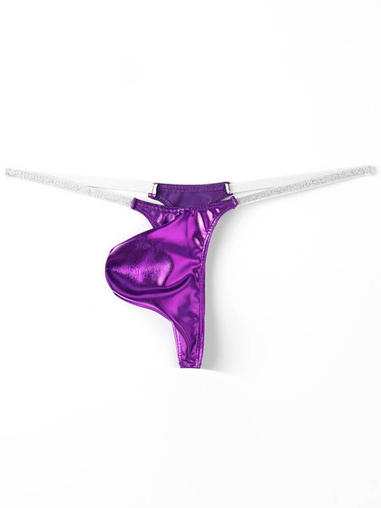 Men's Sexy Thin Strap Pouch Polyester Thong