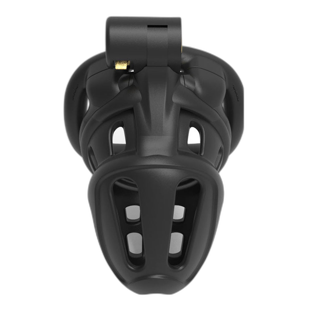 LOCK4D Armoured Flat Ring Chastity Cage