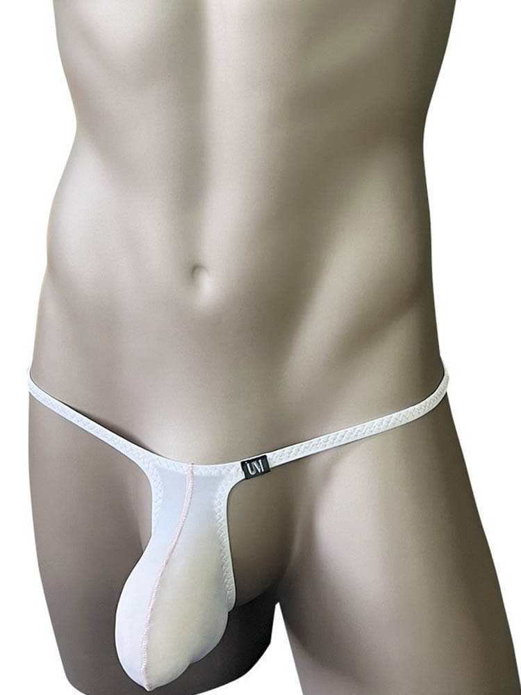 Men's Sexy Low-Rise Thin Strap Large Pouch Thong