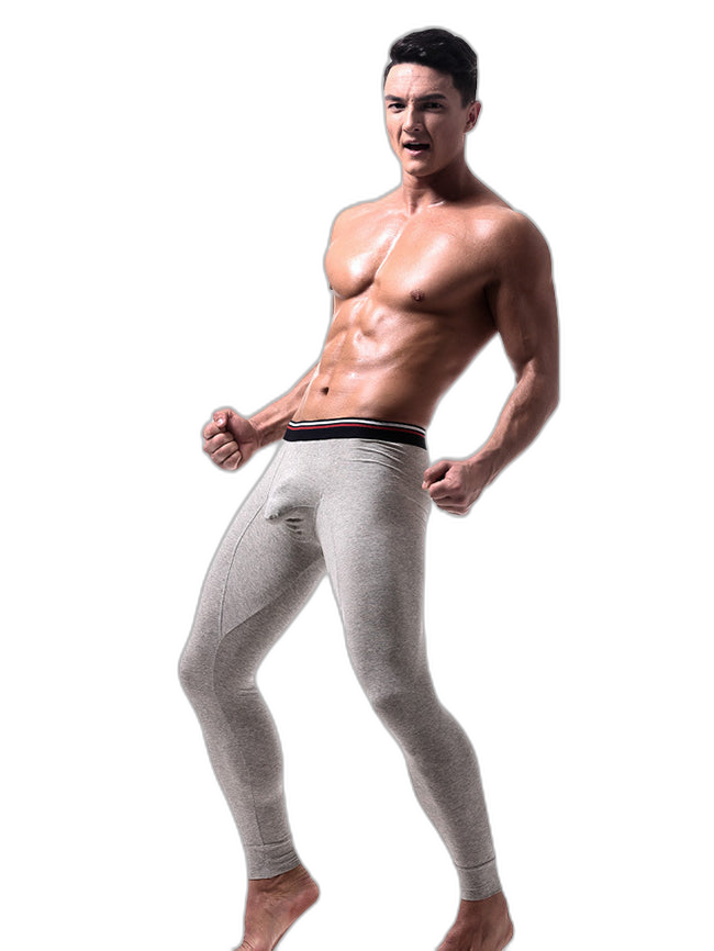 Plus Size Men's Cotton Separate Pouch Thermal Underwear