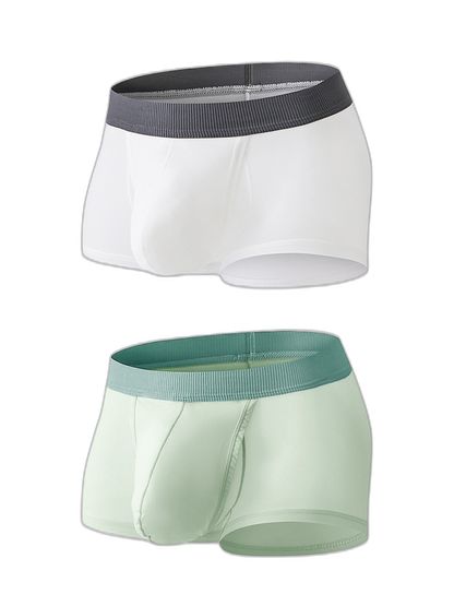 2 Pack Men's Ultra-Thin Trunks with Open Fly