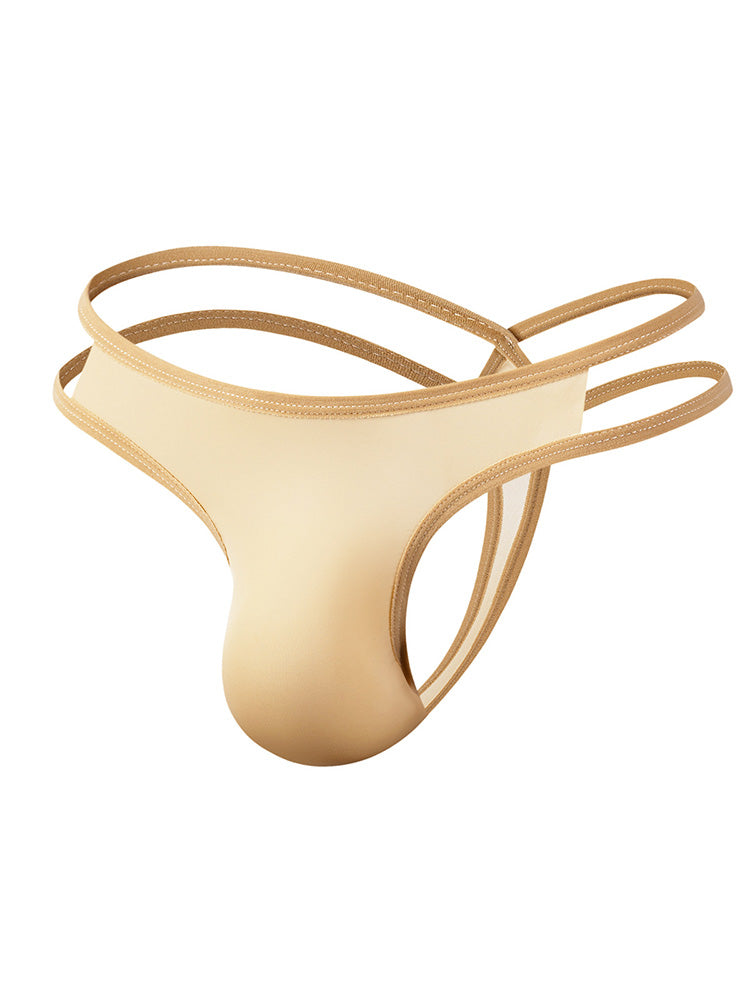 Men's Ultra Thin Breathable Silky Nylon Thong 