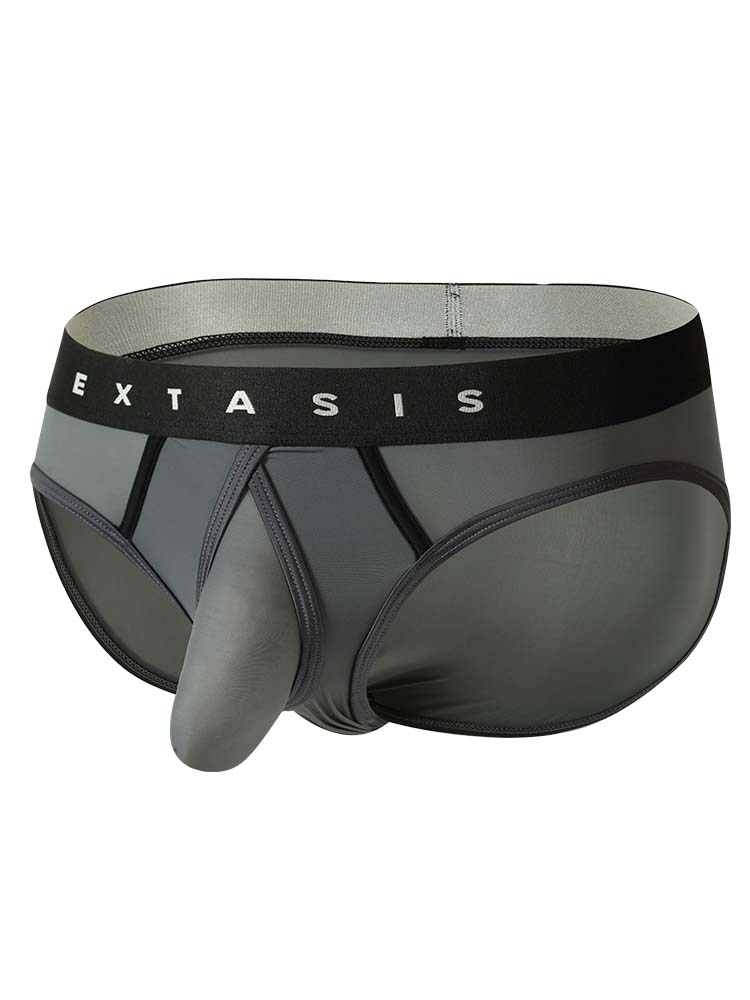 Men's Sexy Silky Smooth U-Convex Pouch Briefs