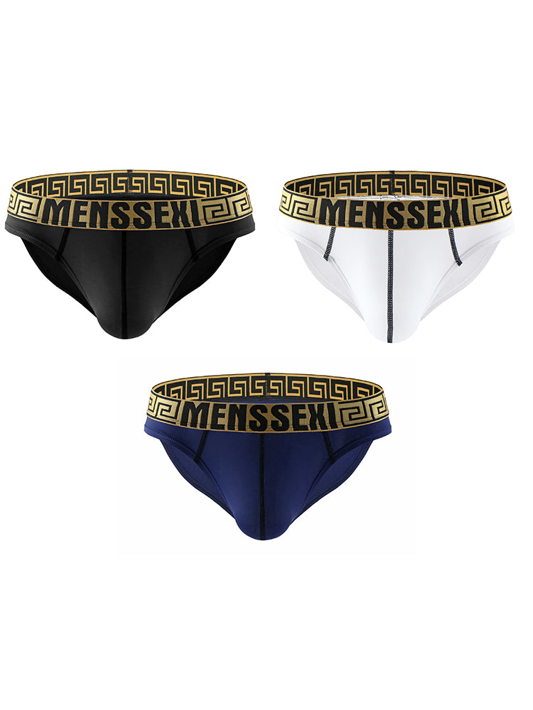 3 Pack Sexy Super Soft Ice Silk Men's Bikini