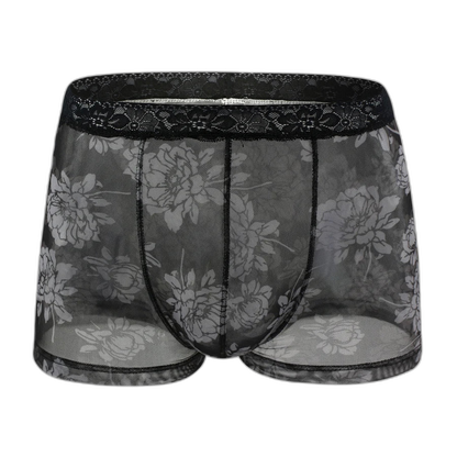 Tight Floral Print Boxer Briefs