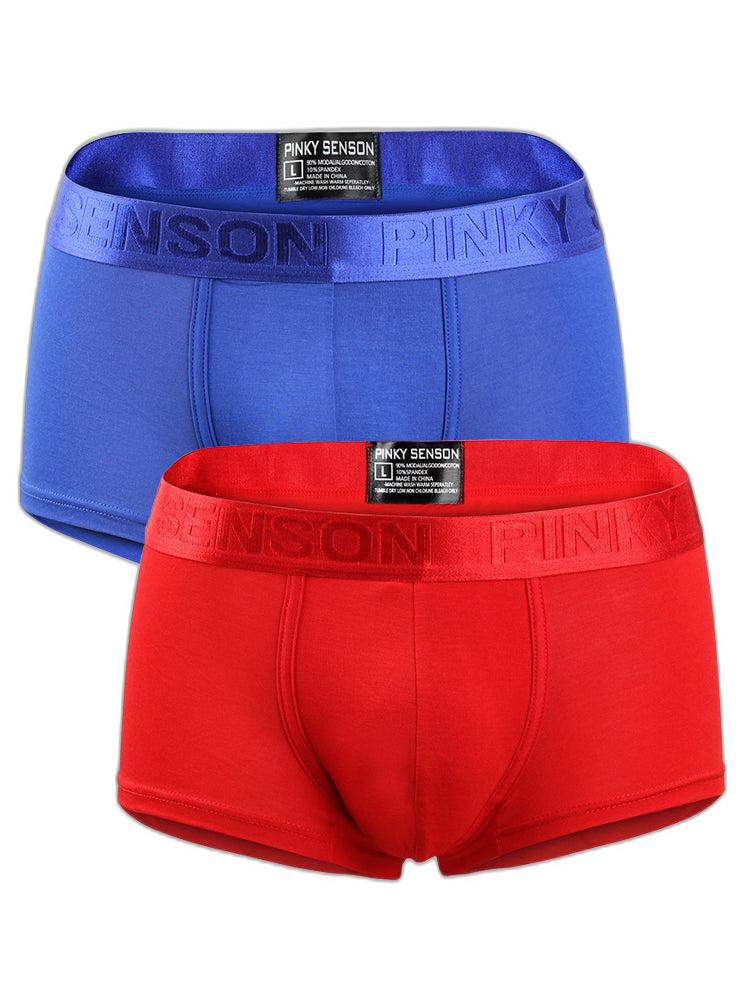 2 Pack Men's U Convex Modal Breathable Trunks
