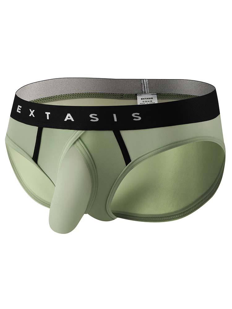 Men's Sexy Silky Smooth U-Convex Pouch Briefs